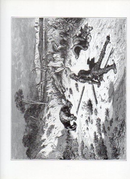 LAMINA V15899: Don Quijote de la Mancha. Ilustracion de Gustavo Dore. Modelo 015