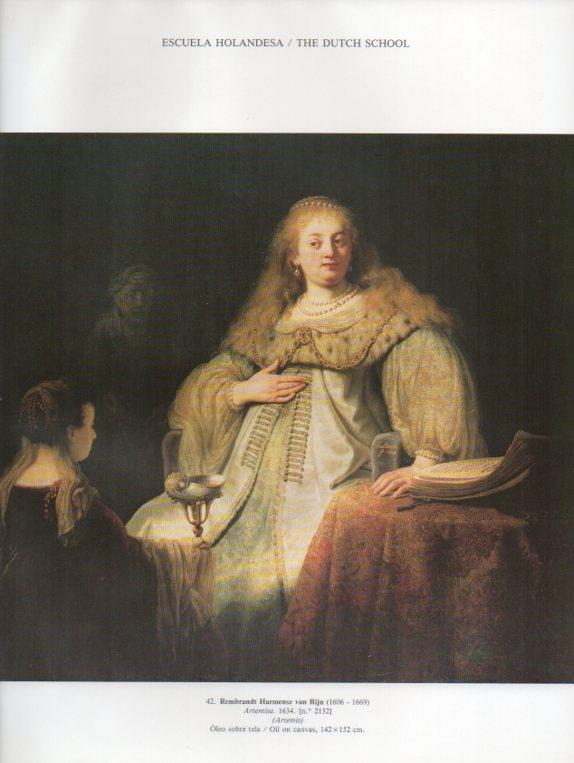 LAMINA V15878: Artemisa por Rembrandt