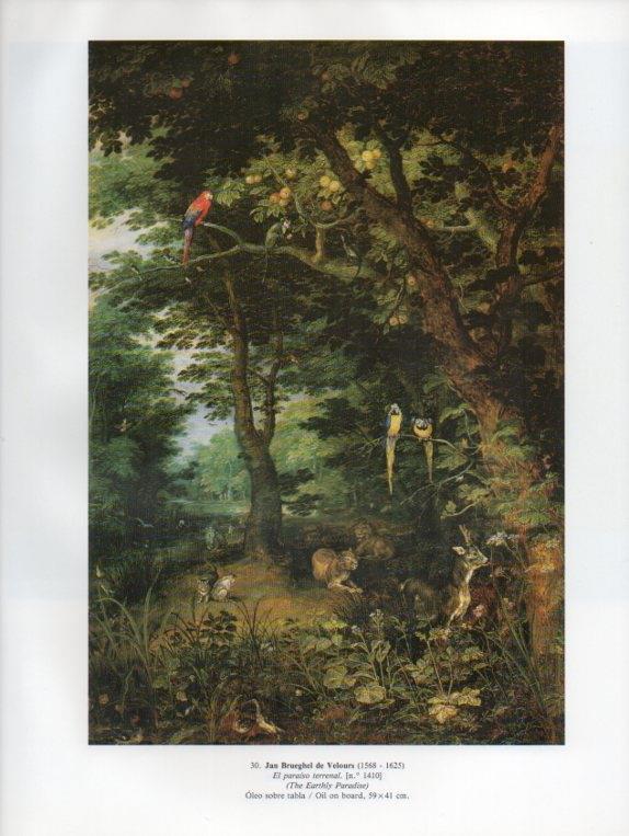 LAMINA V15872: El paraiso terrenal por Jan Brueghel de Velours
