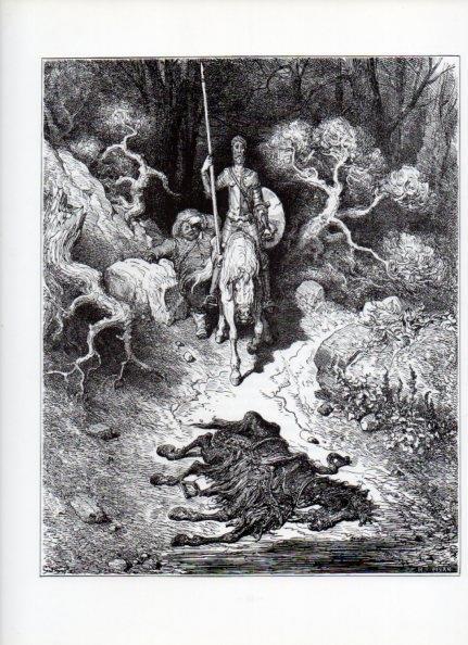 LAMINA V15902: Don Quijote de la Mancha. Ilustracion de Gustavo Dore. Modelo 018
