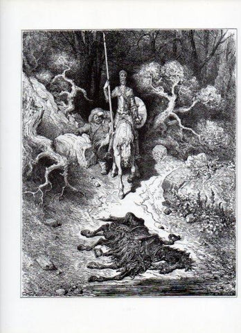 LAMINA V15902: Don Quijote de la Mancha. Ilustracion de Gustavo Dore. Modelo 018