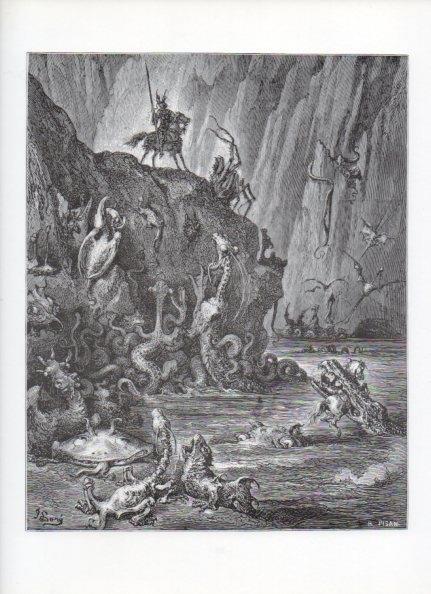 LAMINA V15923: Don Quijote de la Mancha. Ilustracion de Gustavo Dore. Modelo 039