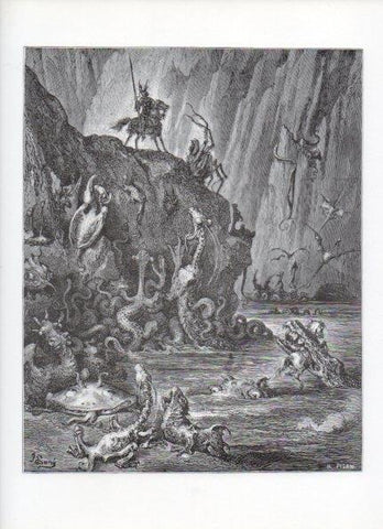 LAMINA V15923: Don Quijote de la Mancha. Ilustracion de Gustavo Dore. Modelo 039
