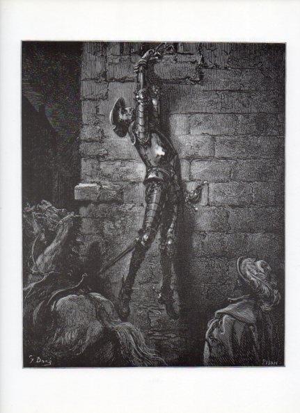 LAMINA V15919: Don Quijote de la Mancha. Ilustracion de Gustavo Dore. Modelo 035