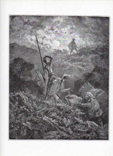 LAMINA V15901: Don Quijote de la Mancha. Ilustracion de Gustavo Dore. Modelo 017