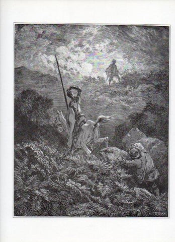 LAMINA V15901: Don Quijote de la Mancha. Ilustracion de Gustavo Dore. Modelo 017