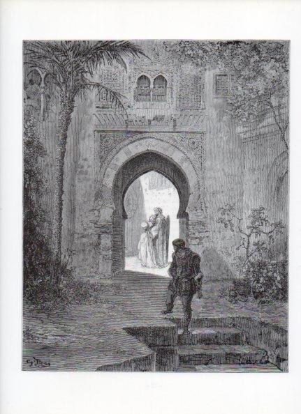 LAMINA V15915: Don Quijote de la Mancha. Ilustracion de Gustavo Dore. Modelo 031