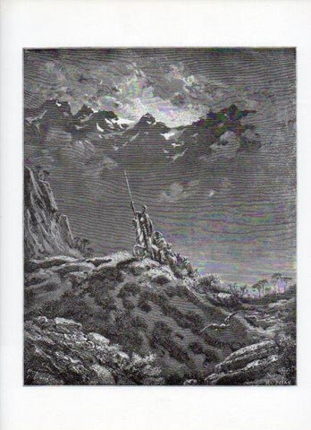 LAMINA V15908: Don Quijote de la Mancha. Ilustracion de Gustavo Dore. Modelo 024
