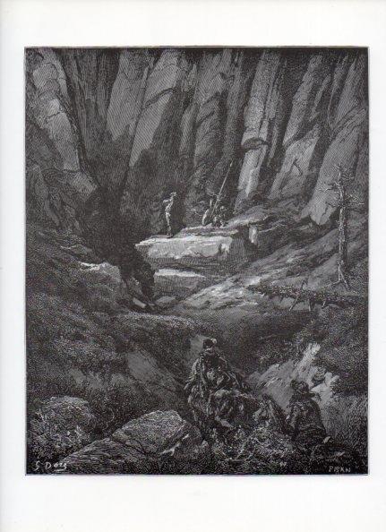 LAMINA V15907: Don Quijote de la Mancha. Ilustracion de Gustavo Dore. Modelo 023