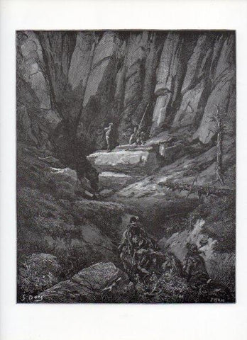 LAMINA V15907: Don Quijote de la Mancha. Ilustracion de Gustavo Dore. Modelo 023
