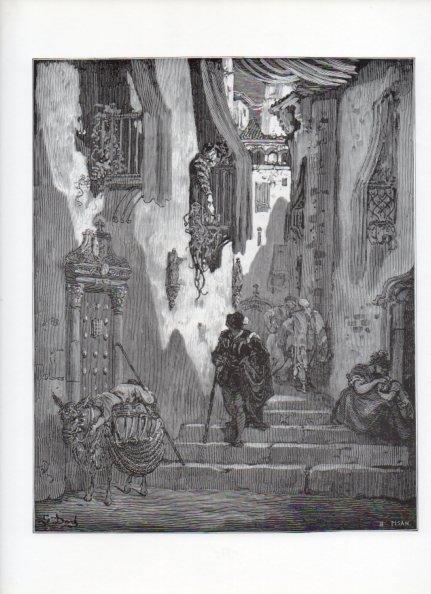 LAMINA V15905: Don Quijote de la Mancha. Ilustracion de Gustavo Dore. Modelo 021