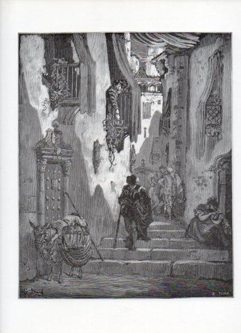LAMINA V15905: Don Quijote de la Mancha. Ilustracion de Gustavo Dore. Modelo 021