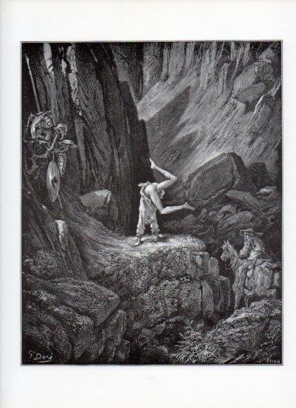 LAMINA V15904: Don Quijote de la Mancha. Ilustracion de Gustavo Dore. Modelo 020