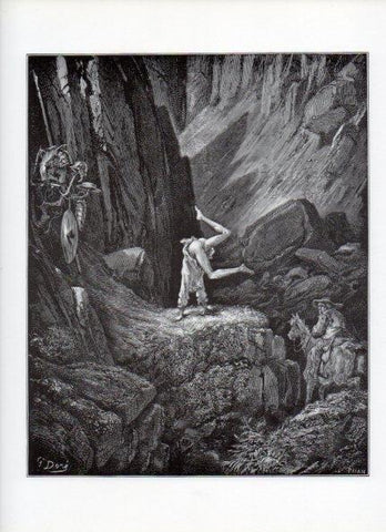 LAMINA V15904: Don Quijote de la Mancha. Ilustracion de Gustavo Dore. Modelo 020