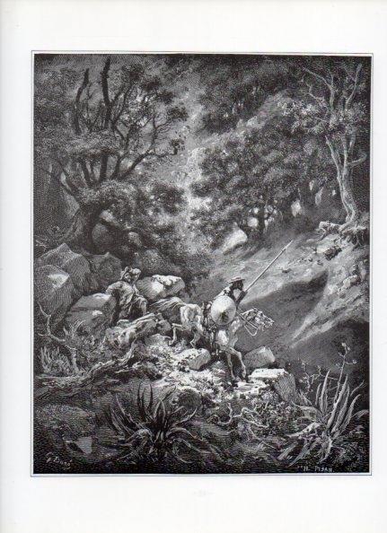 LAMINA V15903: Don Quijote de la Mancha. Ilustracion de Gustavo Dore. Modelo 019