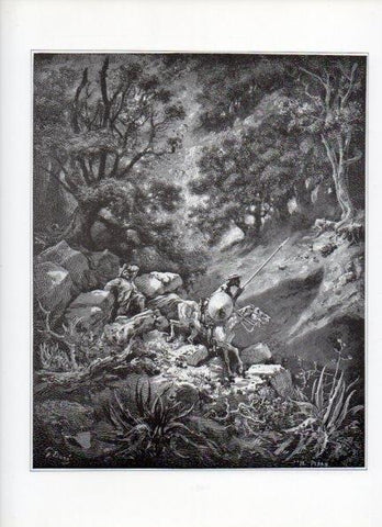 LAMINA V15903: Don Quijote de la Mancha. Ilustracion de Gustavo Dore. Modelo 019