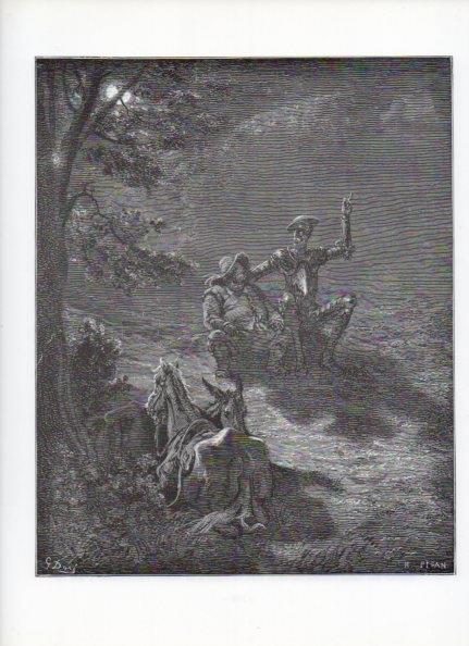 LAMINA V15931: Don Quijote de la Mancha. Ilustracion de Gustavo Dore. Modelo 047