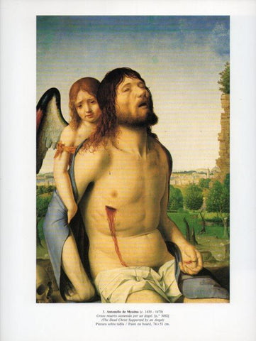 LAMINA V15833: Cristo muerto sostenido por un angel por Antonello de Messina