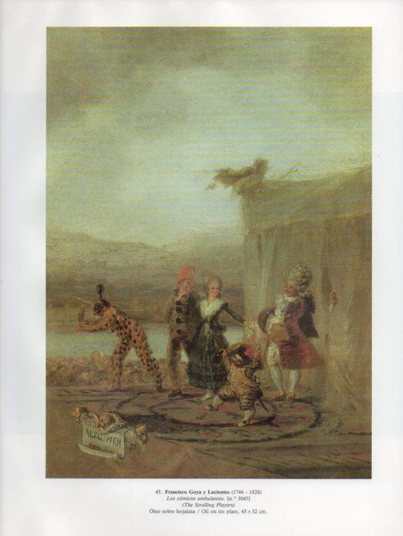 LAMINA V15828: Los comicos ambulantes por Goya