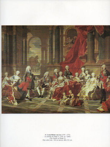 LAMINA V15856: La familia de Felipe V por Louis-Michel van Loo