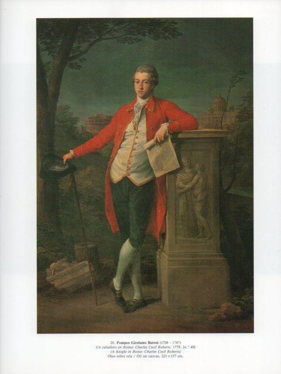 LAMINA V15846: Un caballero en Roma Charles Cecil Roberts por P. Girolamo Batoni