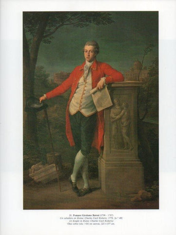 LAMINA V15846: Un caballero en Roma Charles Cecil Roberts por P. Girolamo Batoni