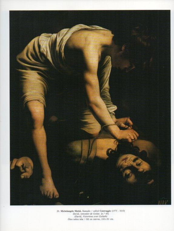 LAMINA V15842: David vencedor de Goliat por Caravaggio