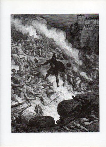 LAMINA V16025: Orlando Furioso ilustracion de Gustavo Dore. Modelo 141