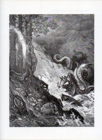 LAMINA V16017: Orlando Furioso ilustracion de Gustavo Dore. Modelo 133
