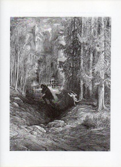 LAMINA V16016: Orlando Furioso ilustracion de Gustavo Dore. Modelo 132