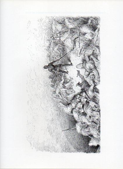 LAMINA V16007: Orlando Furioso ilustracion de Gustavo Dore. Modelo 123