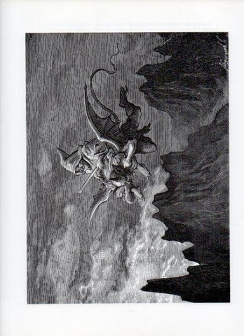 LAMINA V16004: Orlando Furioso ilustracion de Gustavo Dore. Modelo 120