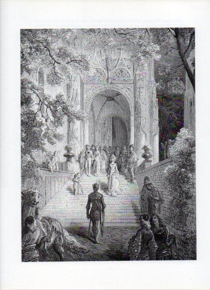 LAMINA V16012: Orlando Furioso ilustracion de Gustavo Dore. Modelo 128