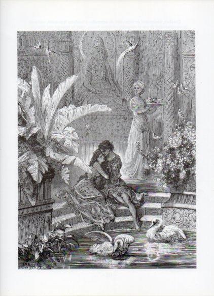 LAMINA V16056: Orlando Furioso ilustracion de Gustavo Dore. Modelo 172