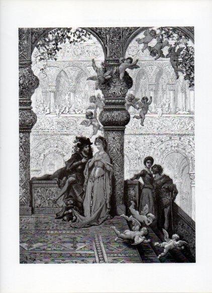 LAMINA V16054: Orlando Furioso ilustracion de Gustavo Dore. Modelo 170