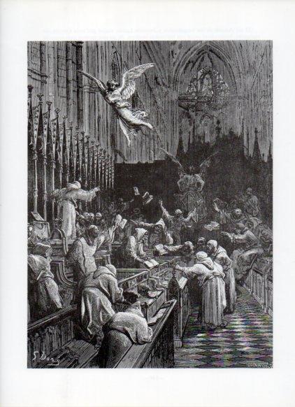 LAMINA V16053: Orlando Furioso ilustracion de Gustavo Dore. Modelo 169
