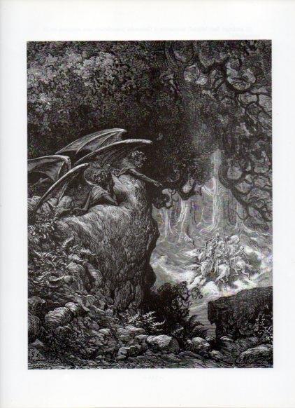 LAMINA V16052: Orlando Furioso ilustracion de Gustavo Dore. Modelo 168