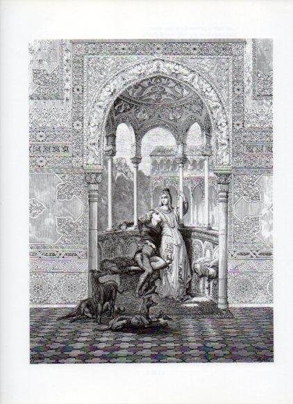 LAMINA V16050: Orlando Furioso ilustracion de Gustavo Dore. Modelo 166
