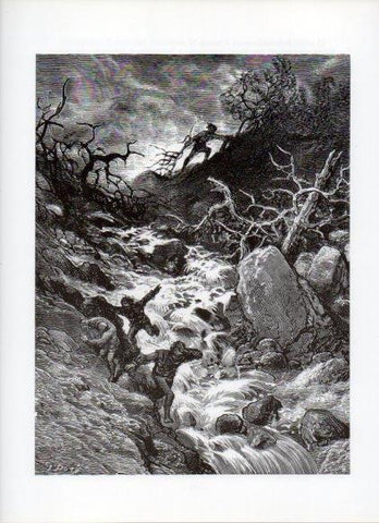 LAMINA V16046: Orlando Furioso ilustracion de Gustavo Dore. Modelo 162