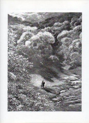 LAMINA V16045: Orlando Furioso ilustracion de Gustavo Dore. Modelo 161