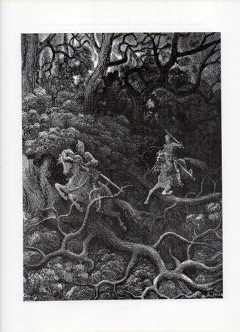 LAMINA V16043: Orlando Furioso ilustracion de Gustavo Dore. Modelo 159