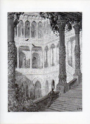 LAMINA V16042: Orlando Furioso ilustracion de Gustavo Dore. Modelo 158