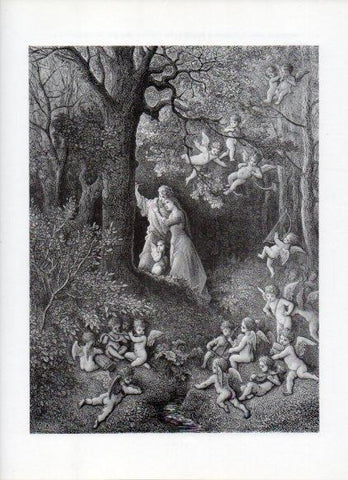 LAMINA V16037: Orlando Furioso ilustracion de Gustavo Dore. Modelo 153