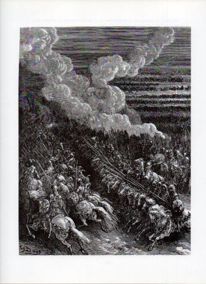 LAMINA V16032: Orlando Furioso ilustracion de Gustavo Dore. Modelo 148