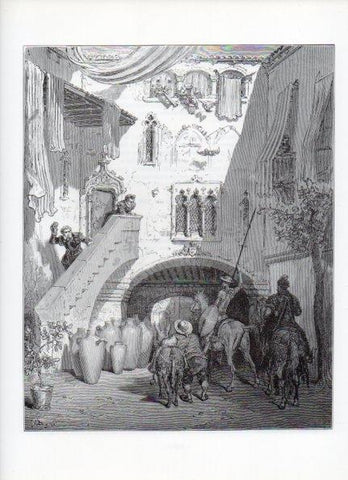 LAMINA V15933: Don Quijote de la Mancha. Ilustracion de Gustavo Dore. Modelo 049