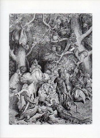 LAMINA V15997: Orlando Furioso ilustracion de Gustavo Dore. Modelo 113