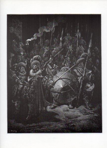 LAMINA V15961: Don Quijote de la Mancha. Ilustracion de Gustavo Dore. Modelo 077