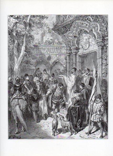 LAMINA V15954: Don Quijote de la Mancha. Ilustracion de Gustavo Dore. Modelo 070
