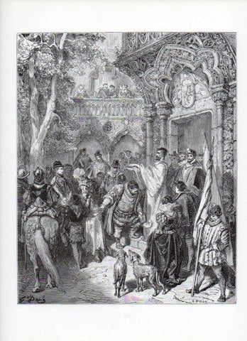 LAMINA V15954: Don Quijote de la Mancha. Ilustracion de Gustavo Dore. Modelo 070