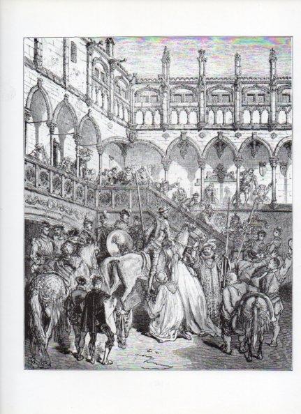 LAMINA V15950: Don Quijote de la Mancha. Ilustracion de Gustavo Dore. Modelo 066